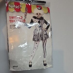 Twisted Trickster Black & White Costume